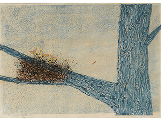 Where's Mother/birds by Louis Pohl (1915-1999)