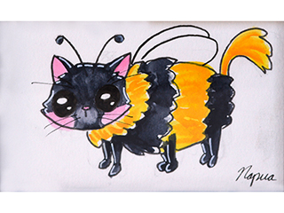 Bee Kitty by Napualani Ahina