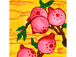 Peach Tree Study by Lauren Hana Chai