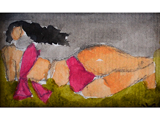 Pink Bikini by Allana Coffee