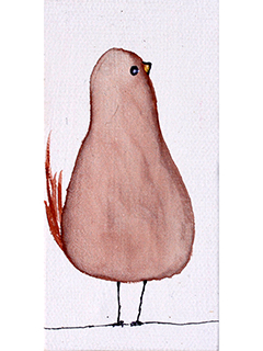Funky Bird on the Wire #1 by MaryAnne Long