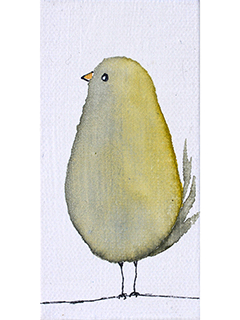Funky Bird on the Wire #2 by MaryAnne Long