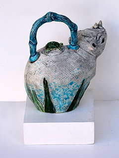 Rhino Teapot by Rochelle Lum (View 2)