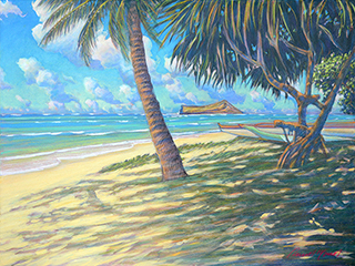 Hala Tree by Rabbit Island by Russell Lowrey