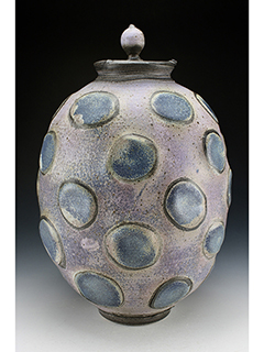 Purple Bumpy Pot by Daven Hee