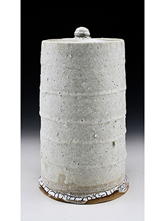 Layered White Jar by Daven Hee