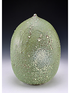 Textured Melon Green Closed Form by Daven Hee