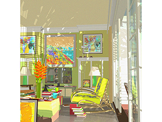 Koko Head Living Room no.210 by Stephen Yuen