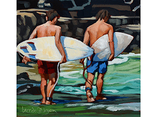 Surfer Boys  by Brenda Cablayan