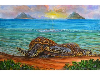 Sunrise Hugs Lanikai by Esperance Rakotonirina