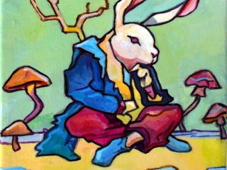 Rabbit in Thought by Joshua Sylvia