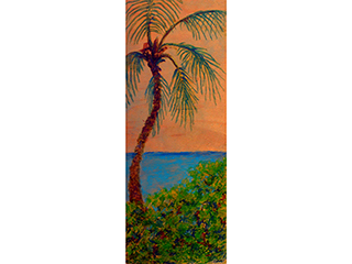 Ocean Coconut Tree by Rebecca Horne