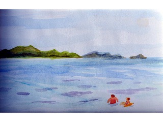 Waimanalo Beach Day by Mari Kuramochi