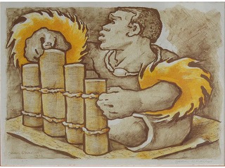 Musical Bamboo by Jean Charlot (1898-1979)