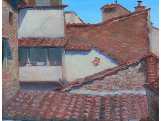 Roofs in Florence by Alla Parsons