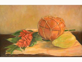 Red Ginger and Calabash by Mark  Kadota