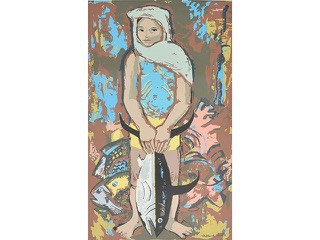 Island Girl by Millard Sheets (1907-1989) 