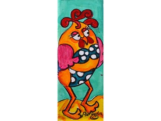 Rooster with Attitude 2 by Poor Lydia Chadick