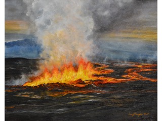 Kilauea Erupting by Lucy Haugen