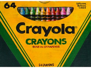 Things on My Desk - Crayons by Sandra Blazel