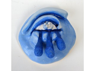 Blue Trio Teardrop Eye by Boz Schurr
