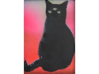 Self Portrait as a Three-Eyed Cat by Calvin Collins