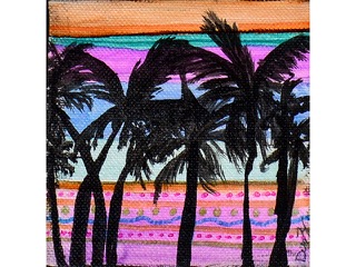 Palms Waving Aloha by Debra Zeleznik