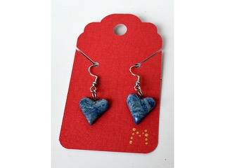 Blue Earrings by , Minette