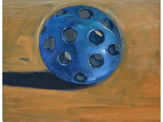 Blue Wiffle Ball by Russell Sunabe