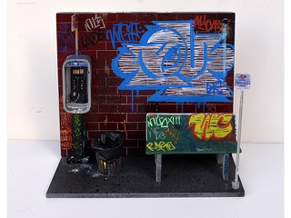 LA Street Corner Circa 1986 by PYRO