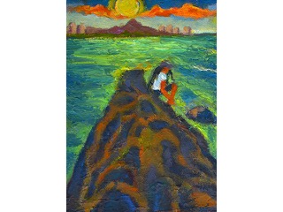 Magic Island Sunset by Jeannine Hakman  Jones