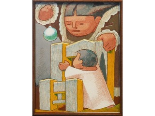 The Glass Ball  by Jean Charlot (1898-1979)