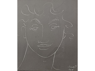 Female Portrait by Madge Tennent  (1889-1972)
