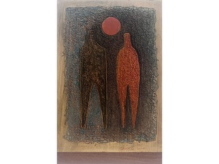 Sun and Moon 2 Figures by Satoru Abe (1926-2025) (View 2)