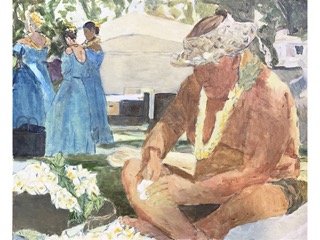 Making Lei by Nancy Vilhauer