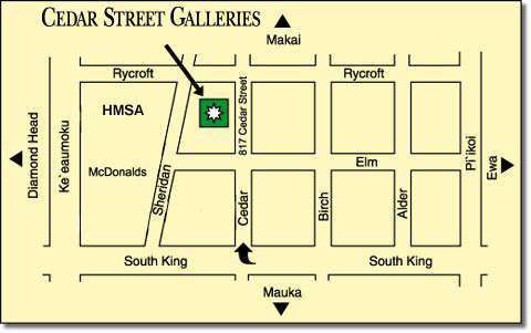 Cedar Street Galleries Map