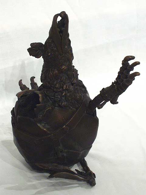 Peacock in Pomegranate by Ingrid Scheerer (View 2)