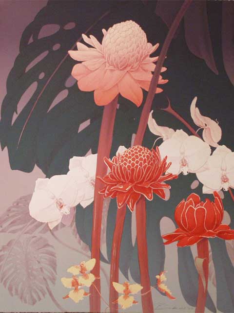 Hawaiian Diptych II 21/120 by Ken Bushnell (1933-2020)
