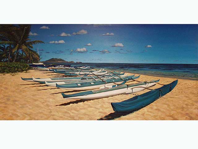 Paena Wa'a Lanikai by Lynne Boyer