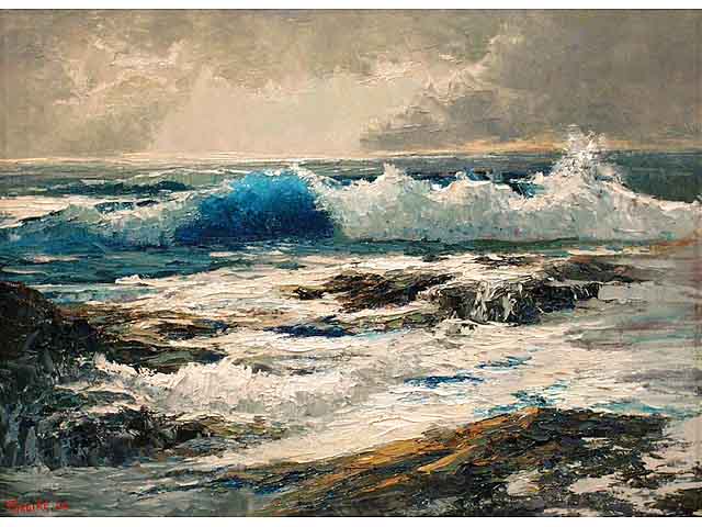 Morning Storm Makapuu by Ed  Furuike