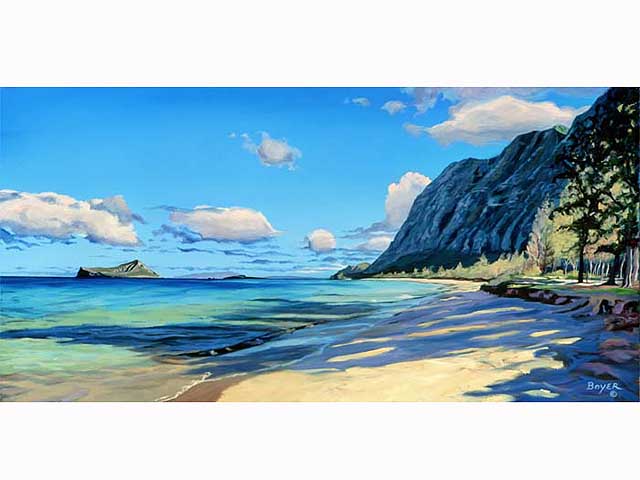 Waimanalo Shadows by Lynne Boyer