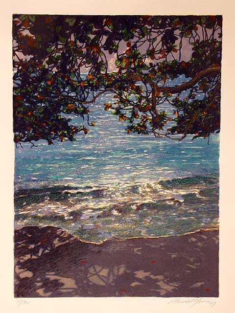 Kahana Bay Night by Russell Lowrey