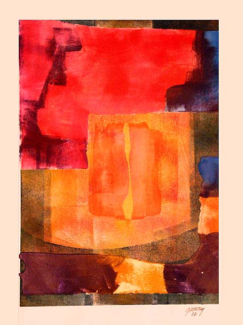 Mono Print #3 by Jim Growney