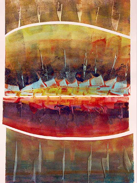 Mono Print #4 by Jim Growney