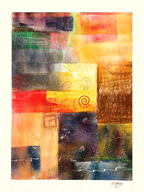 Mono Print #7 by Jim Growney