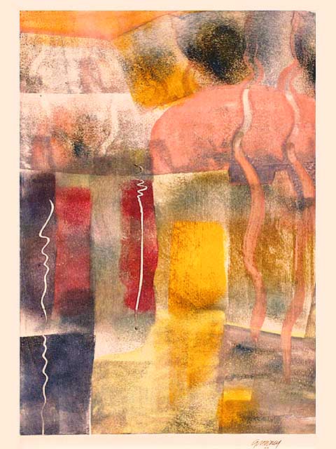 Mono Print #9 by Jim Growney