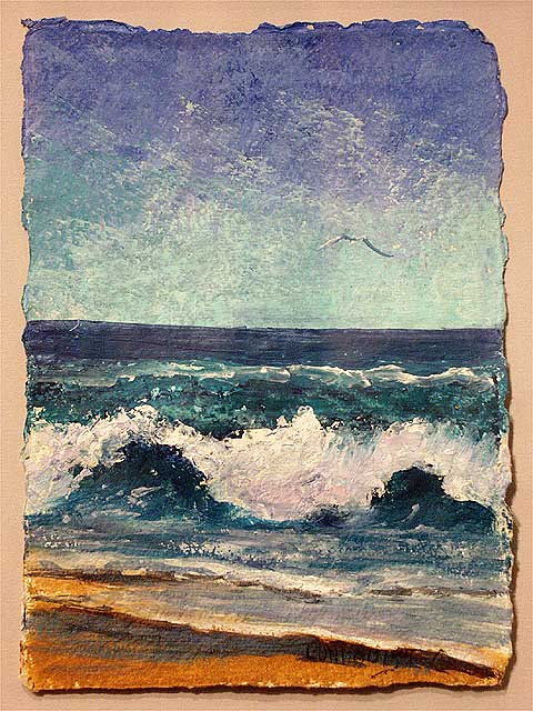Surf And Bird by Dawn Lundquist