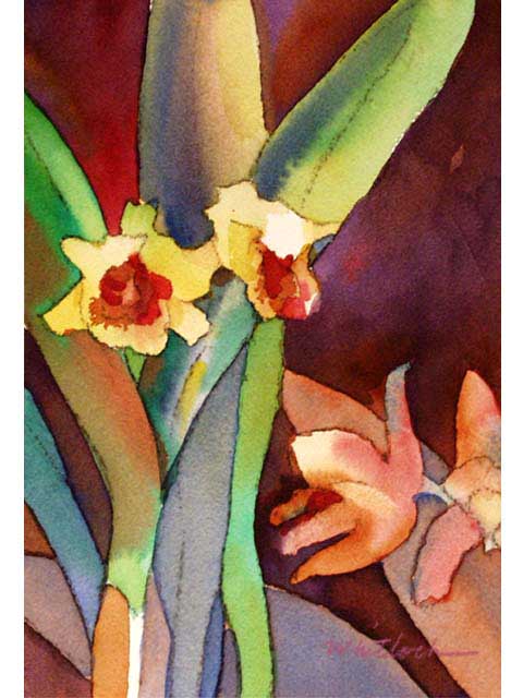 Orchid Window 1 by Roger Whitlock