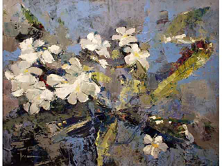 Singapore Plumeria by Hiroshi Tagami (1928-2014)
