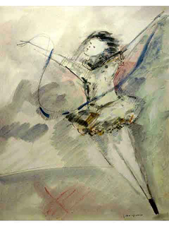 Girl Jumping Rope by John Young (1909-1997)